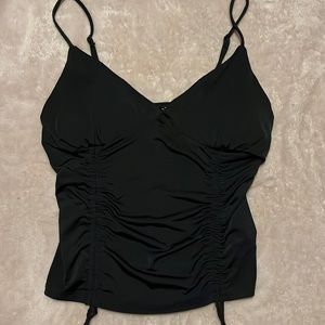 Black scrunchy top